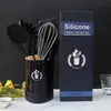 Espátula de silicone para sopa e espátula de silicone antiaderente conjunto de 11 peças utensílios de cozinha de silicone de grau alimentício nórdico atacado