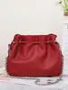 Nova Bolsa Saco Feminina Minimalista de Nicho, Bolsa Feminina Plissada Nuvem, Bolsa de Ombro Versátil da Moda, Bolsa Transversal