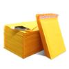 Bolsa de burbujas de papel kraft amarillo de gran tamaño, bolsa de burbujas exprés, bolsa de burbujas a prueba de golpes, bolsa de embalaje para ropa, venta al por mayor