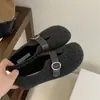 Zapatos de Mujer Estilo Coreano Puntiagudos con Hebilla de Fieltro Patchwork Tacón Medio 2025 Nuevos de Primavera y Otoño Versátiles Cómodos Adelgazantes Mocasines