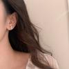 Aretes de cruz con cuentas, set micro dulce y compacto de moda, Joker, temperamento de alto sentido, aretes diarios para ir al trabajo al por mayor