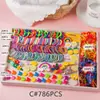 Set de regalo de accesorios para el cabello para niños, ligas para el cabello de bebé, pinzas laterales para niñas, accesorios para el cabello, cuerdas para el cabello de princesa para niñas