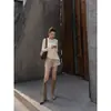 2026 Estilo Ligeramente Maduro Diseño de Dobladillo Irregular Top de Encaje Morado Camisa para Mujer Transmisión en Vivo Dropshipping Distribución Transfronteriza