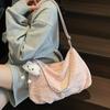 Bolsa de Tela Estilo Nuevo Verano 2026 para Mujer, Gran Capacidad, Bolso Cruzado de Hombro de Nicho, Mochila de Doble Uso, Bolso Tote para Viajes Diarios