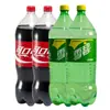 Coca-Cola Fanta Sprite Garrafa Grande 2 Litros Barril Grande Combinação Caixa Fechada Bebida Refrigerante Bebida Carbonatada Refrigerante Nostálgico