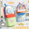 Nova mochila escolar pequena com design de estrela, estojo de grande capacidade para alunos do ensino fundamental, estojo de alta aparência para meninas
