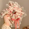 Lazo para coleta dulce y versátil para mujer, Cuerda para el pelo simple y elegante, Scrunchie de gran tamaño para verano, Accesorio para el pelo fresco y simple
