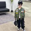 Chaqueta de la Fuerza Aérea para niños Primavera y Otoño nueva chaqueta infantil guapa moderna genial para niños pequeños y medianos estilo western top de primavera