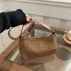 2025 Bolsa de Ombro Portátil Leve Cor Sólida Casual Versátil Bolsa de Axila Ondulada Simples para o Dia a Dia Bolsa de Mão Bolsa Feminina
