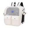 Bolsa grande para gatos especializada, mochila dobrável e respirável para animais de estimação para passeios, bolsa transparente resistente ao desgaste para animais de estimação, suprimentos para animais de estimação