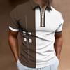 Polo de verano transfronterizo para hombre, camiseta de solapa de manga corta con estampado digital de moda informal de talla grande para hombre, comercio exterior