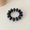 Pulsera elástica de cuentas planas estilo vintage europeo y americano para mujer, pulsera de resina superventas transfronteriza, joyas y accesorios para la mano