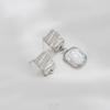 Pendientes con Anillo Colgante de Textura Arrugada Chapados en Oro de 14 Quilates que Conservan el Color, Pendientes Cóncavos Irregulares, Accesorios Metálicos para Pendientes Hechos a Mano DIY