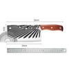Guangdong Yangjiang 20 yuanes modo de puesto en funcionamiento Jianghu cuchillo de cocina de acero inoxidable forjado a mano cuchillo de cocina de corte doméstico de doble propósito