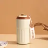 Caneca de Café Inteligente com Display de Temperatura de Alto Acabamento, Caneca Térmica de Aço Inoxidável 316, Caneca Portátil para Escritório e Viagem de Carro, Personalizável