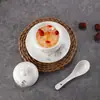 Olla de Cerámica Pequeña para Estofado, Bol para Postre Nido de Pájaro, Bol para Sopa de Restaurante Chino de Hotel