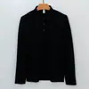 Camisa polo cálida de terciopelo genuino de alta gama para hombre, nueva estilo old money de punto para otoño e invierno, cuello camisero, polo de manga larga para hombre
