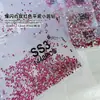 Diamantes Sueltos Ss4 Ab Rhinestones en Forma de Abanico King para Uñas, Rhinestones Super Brillantes en Forma de Abanico, Rhinestones Redondos de Vidrio Iridiscentes Aurora con Base Plana