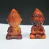 Adorno de Mano de Resina Imitando Ámbar, Calabaza, Pixiu y Sun Wukong, con Cordón, Colgante de Perfume Móvil de Ámbar