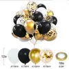 Set de Globos Transfronterizo de 12 Pulgadas 52 Piezas Globos de Látex Metálicos con Purpurina Decoración para Fiesta de Cumpleaños Globos de Látex