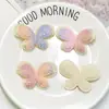 Mariposa de Brillo Fino Ultrasónica Dulce con Gradiente, Semiacabado para Accesorios de Cabello DIY, Ropa, Ropa de Muñecas, Zapatos, Sombreros, Empaques y Materiales Decorativos
