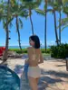Biquíni de Duas Peças Novo Estilo Japonês e Coreano Transfronteiriço 2026 para Mulheres, Moda Praia Fresca, Comércio Exterior, Atacado em Estoque