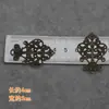 Joyería artesanal vintage diy pieza de hoja pétalo flor color bronce antiguo pieza con forma de luna de hierro accesorios color verde antiguo