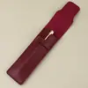 Nova Capa Protetora Criativa Feita à Mão em Couro Genuíno para Caneta Inserto de Caneta Portátil Retrô Bolsa de Caneta para Estudante em Couro Crazy Horse Armazenamento de Caneta
