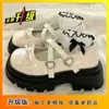 Zapatos de Cuero Gruesos de Suela Gruesa Estilo Retro Japonés Populares 2025 Primavera/Verano Nuevos de Nicho Tacón Grueso que Aumenta la Altura Zapatos Mary Jane
