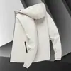 Chaqueta Cortavientos de una Sola Capa para Hombre de Primavera y Otoño para Exteriores, Rompevientos Casual Deportivo Delgado con Capucha, Ropa para Hombre de Comercio Exterior