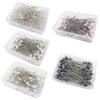 6 * 65mm aguja en forma de pera color cabeza redonda aguja perlada aguja de diamante pin de decoración de ropa fábrica al por mayor aguja perlada