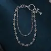 Cadena Multielemento para Pantalones, Cadena para Bolso, Espada, Perlas Redondas, Cruz, Cadena para Cintura, Broche de Langosta, Colgante, Cadena para Jeans