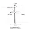 Colgante de cruz de aleación de titanio más vendido transfronterizo estilo roscado joyería versátil para piercing pendiente accesorio de repuesto para collar
