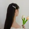 Exquisito clip para mechones laterales de estilo vintage con forma de cabeza de pato y espiga de arroz de cristal, accesorio para el cabello versátil para niñas