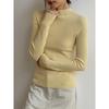 [Wang fried principal empurrão B com 16 cores integração perfeita] song Ming gola semi-alta suéter de lã top feminino W098B
