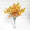 Flores Artificiales Amazon Hojas de Eucalipto de 7 Puntas Flores Artificiales Suministro Directo Transfronterizo Decoración Moderna Flores Artificiales Violetas Al por Mayor