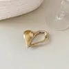 Nova Broche Coração com Meio Recorte Estilo Retrô para Mulheres, Estilo Coreano Moda Ins Broche Versátil para Casaco Acessório