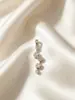 Péndulo de Estrella y Luna de Trabajo Pesado con Diamantes Completos de Lujo Ligero Europeo, Colgante Bicolor de Circonita Oro y Plata, Accesorios para Joyería Hechos a Mano DIY