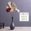 Jarrón pequeño de cerámica con adornos Jingdezhen, decoración zen de escritorio, flores secas, arreglo floral simple chino para sala de estar, artículos florales retro.