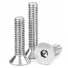 Tornillo de cabeza avellanada hexagonal de acero inoxidable 304, tornillo de cabeza plana hexagonal, copa plana DIN7991