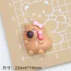 Capibara Flor de Durazno Lindo Resina DIY Joyería Hecha a Mano Pasador Funda para Teléfono Móvil Taza de Agua para Coche Eléctrico Hebilla de Zapato Material