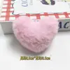 Pingente de Coração de Pelúcia Fofo, Decoração de Bolsa de Coração com Estampa de Leopardo, Acessórios de Cabelo, Decoração de Boneca em Formato de Coração para Máquina de Pegar