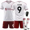 2627 Jersey del Ejército Rojo número de club 11 Salah uniforme de equipo infantil Liverpool visitante blanco conjunto de traje de fútbol