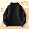 Suéter para niña, nueva colección otoño/invierno 2026, prenda base de cuello alto, conjunto de invierno de una pieza de forro polar engrosado para niños