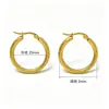 Pendientes de moda elegantes transfronterizos europeos y americanos, pendientes geométricos irregulares de acero inoxidable electrochapado, sin decoloración, de lujo ligero para mujer