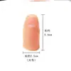 Anillo para Dedo Protésico Funda para Dedo Índice Dedo Medio Guantes de Silicona Dedo Discapacitado Artículo Predeterminado Peluca