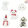 Parches de Tela Bordados para Otoño e Invierno Dibujos Animados Lazo de Felpa Cachorro Bolsas Accesorios para Ropa Materiales Decorativos DIY