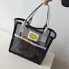 Bolsa de Praia de Rede Estilo Coreano Bolsa de Armazenamento Portátil para Viagem ao Ar Livre Bolsa de Mão para Banho em Dormitório Universitário para Homens