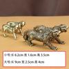 Ornamento de Mesa Leopardo de Latão Puro Sorte no Escritório Leopardo Estilo Vintage Brincar Animal de Estimação de Chá Pequenos Ornamentos Alça de Mão