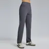 Pantalones Deportivos Nuevos de Primavera y Otoño para Mujer Cintura Elástica Alta Elasticidad Transpirables Pierna Ancha Pierna Recta Pantalones de Running Fitness Yoga